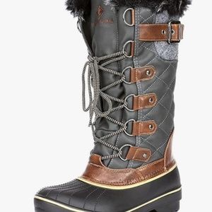 Dream Paris Winter Faux Fur Waterproof Snow Boots